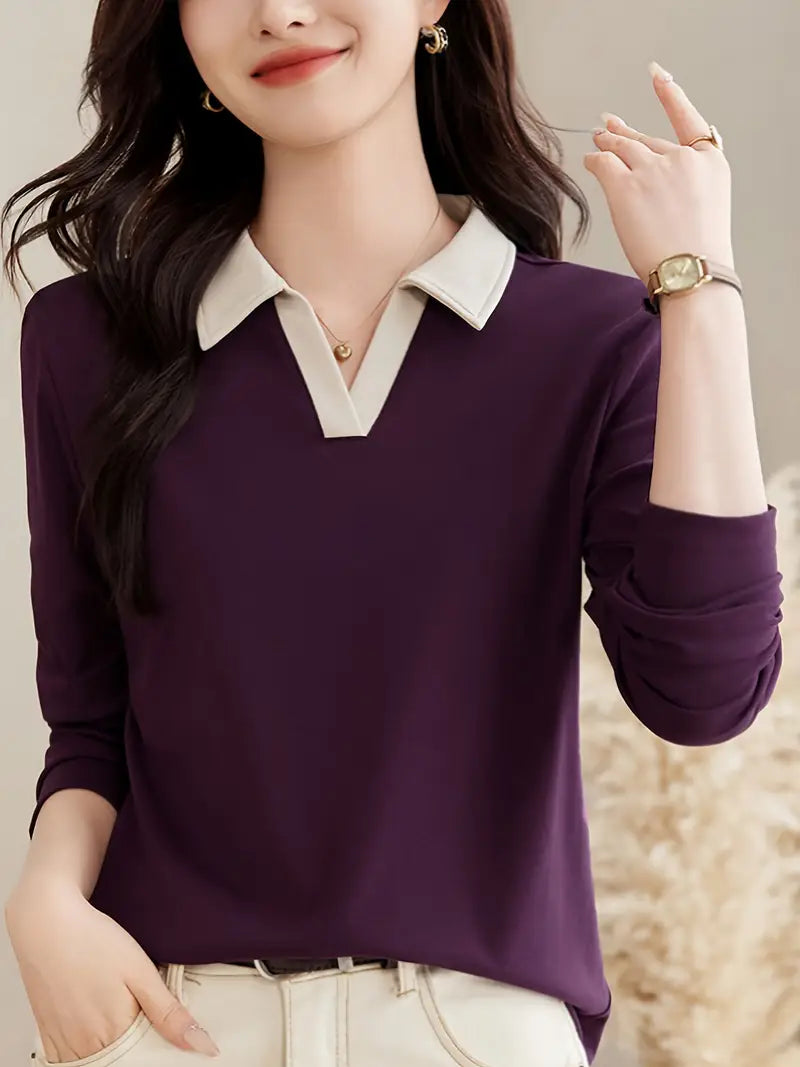 Women's Long Sleeve Elegant Comfort Fabric Beautiful Shirt