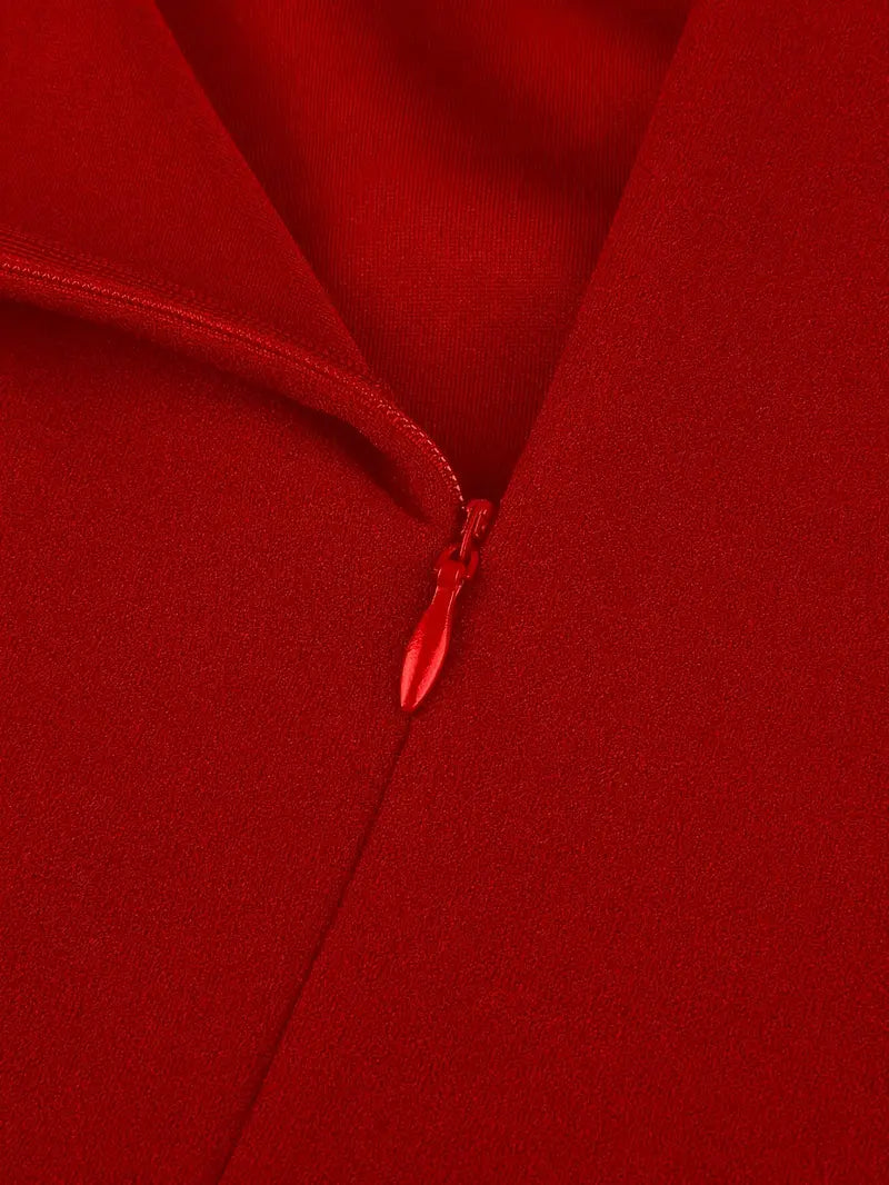 High-Waist Sleeveless Maxi Dress with Side Split – Elegant Crew Neck Formal & Party Wear