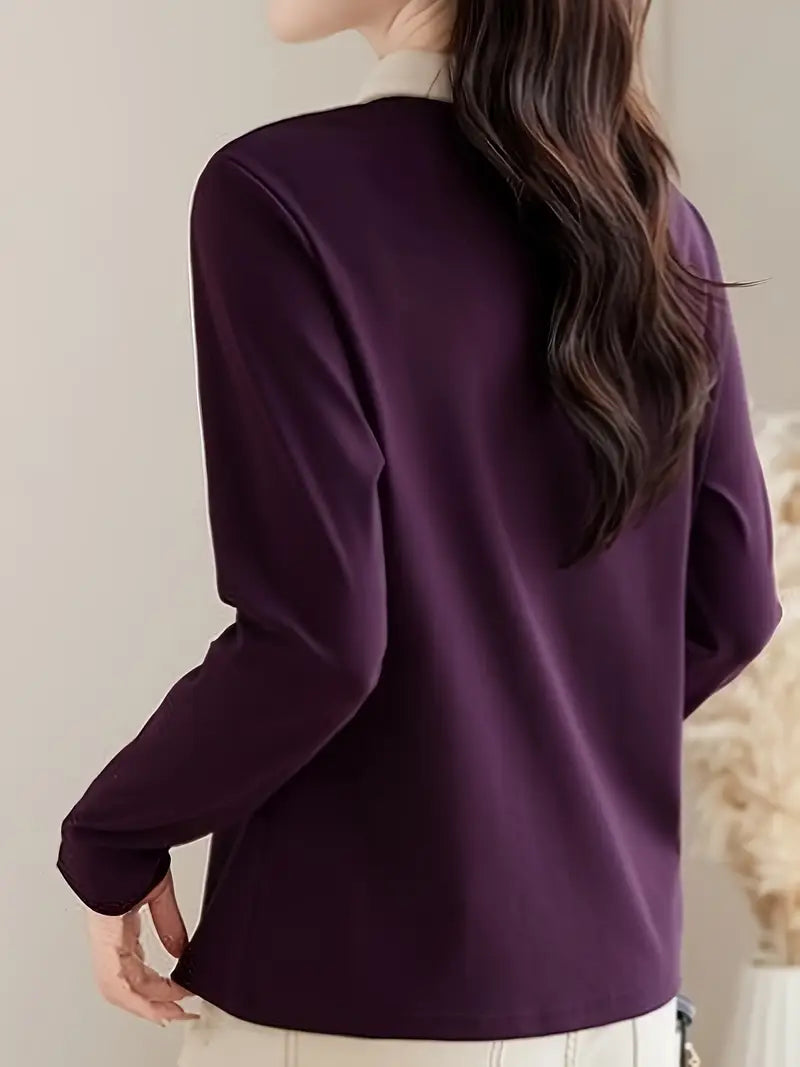 Women's Long Sleeve Elegant Comfort Fabric Beautiful Shirt
