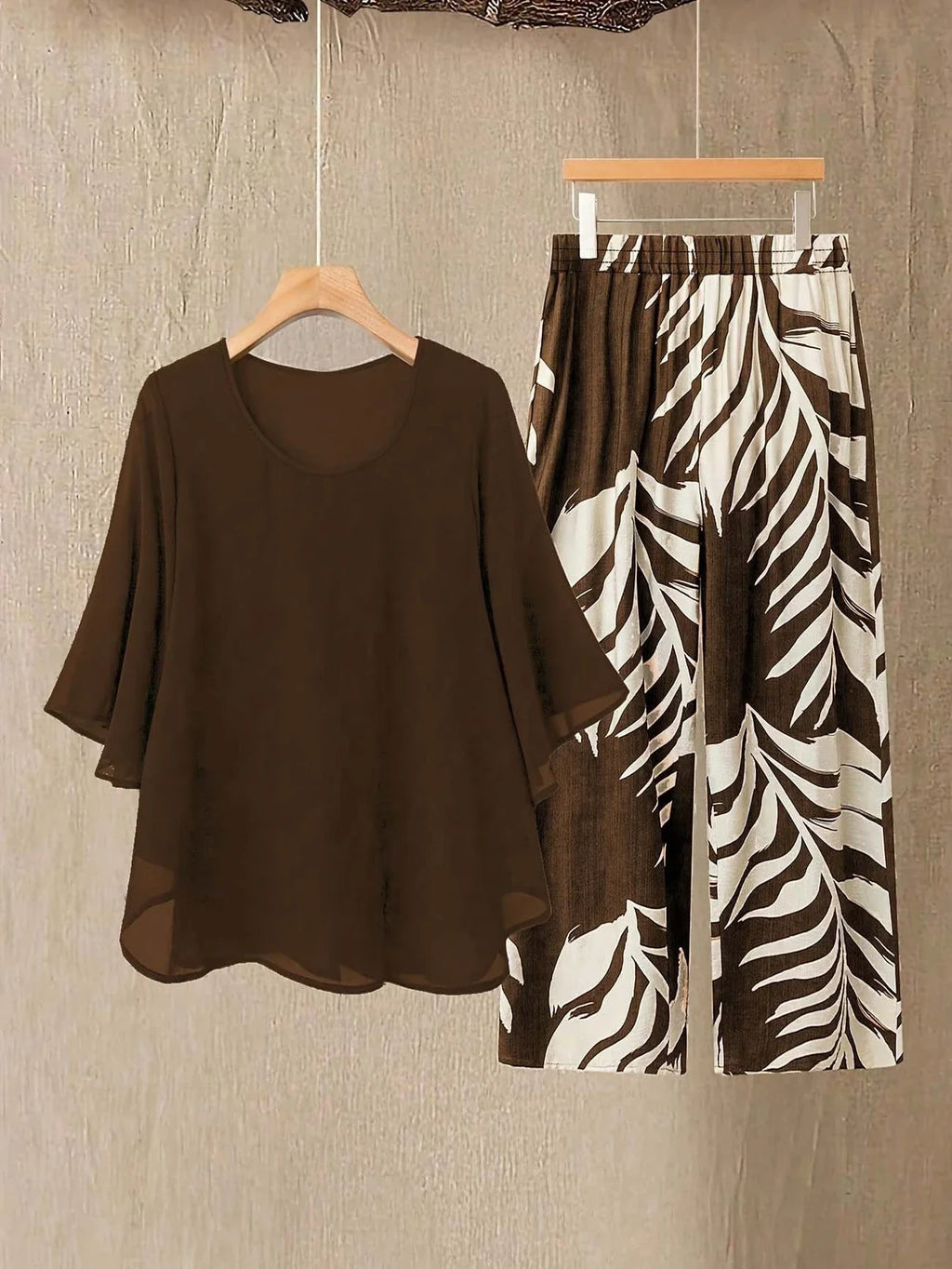 Chill Mode Co-Ord Set Half Sleeve T-shirt & Straight Leg Pant