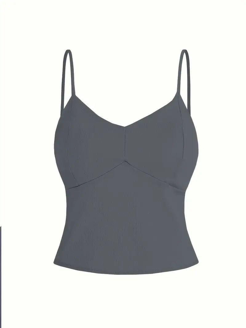 Elegant Off-Shoulder V-Neck Belted Suit Set for Women — 3/4 Sleeve Solid Color Ensemble in Lightweight Fabric