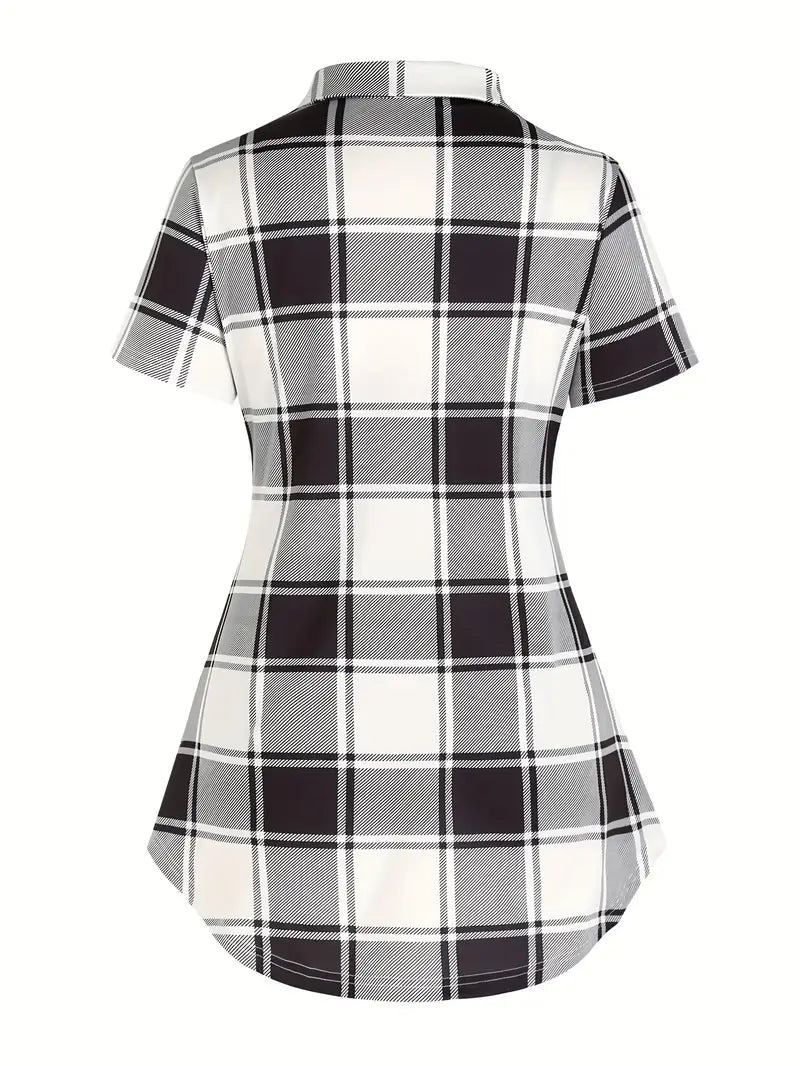 Elegant Two-Piece Printed Button-Front Shirt & Cami Set — Lightweight Summer Ensemble for Warm-Weather Styling