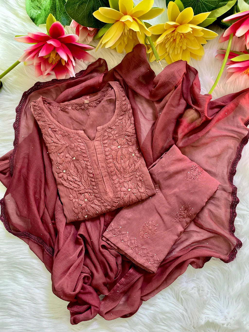 Handmade Soft 3-Piece Rayon Set