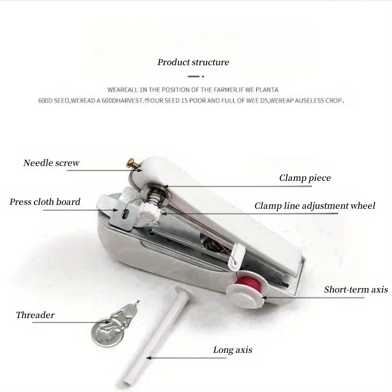 Portable Mini Handheld Sewing Machine – Compact Quick Stitching Tool (No Electricity Needed)