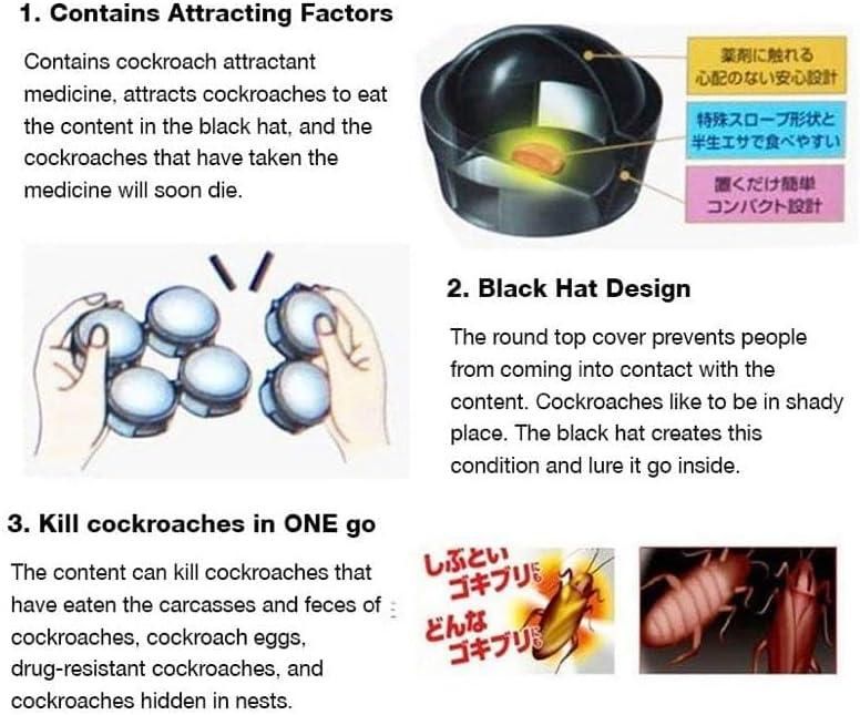 Small Traps Kill Cockroach (Pack of 12 Pcs)