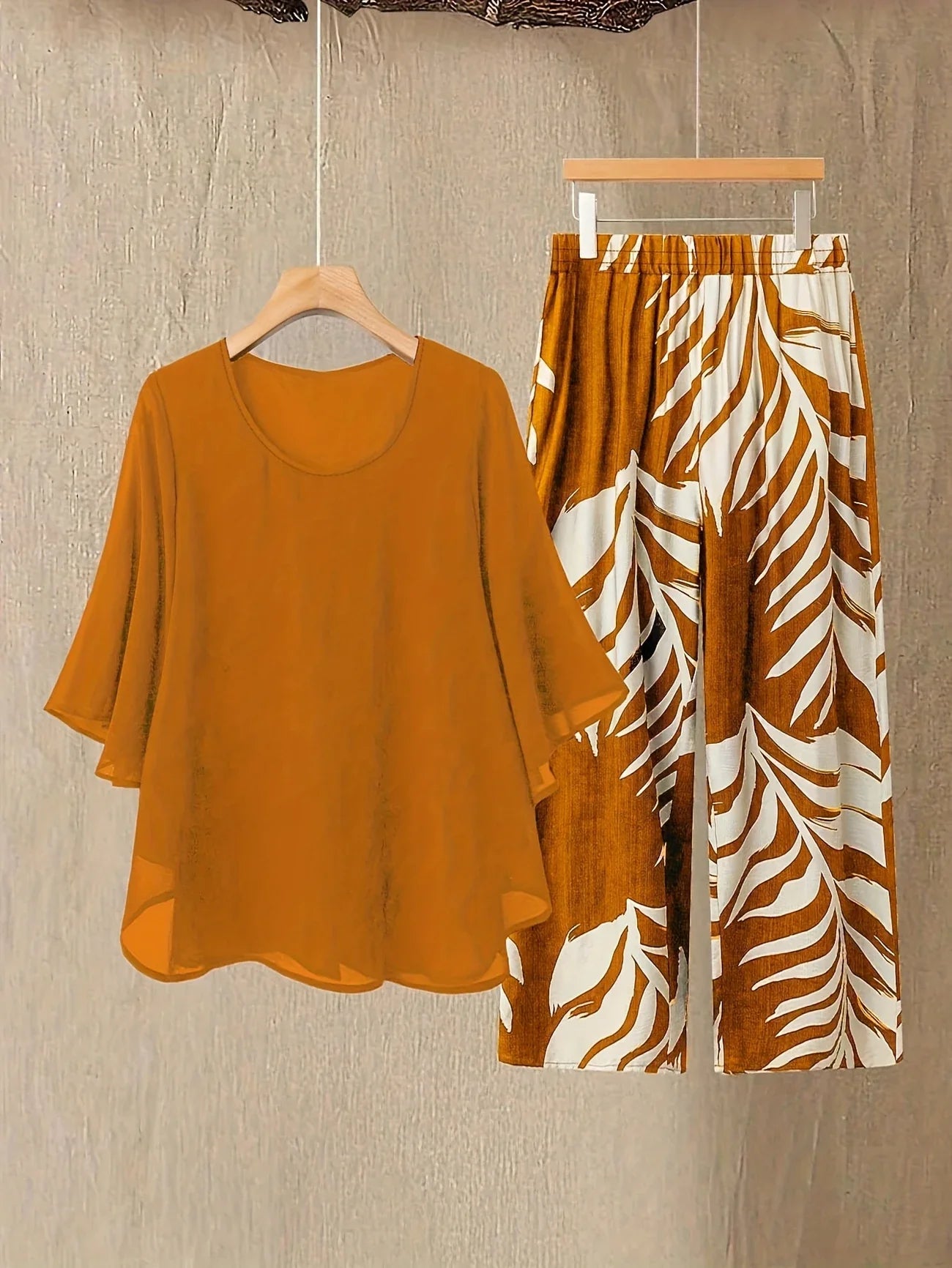 Chill Mode Co-Ord Set Half Sleeve T-shirt & Straight Leg Pant