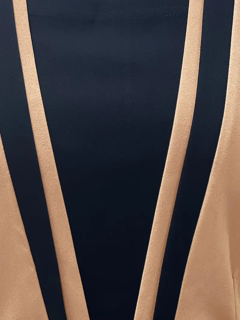 Elegant Sleeveless Maxi Dress – Crew Neck, High-Waist, Side Split, Polished Formal & Evening Wear