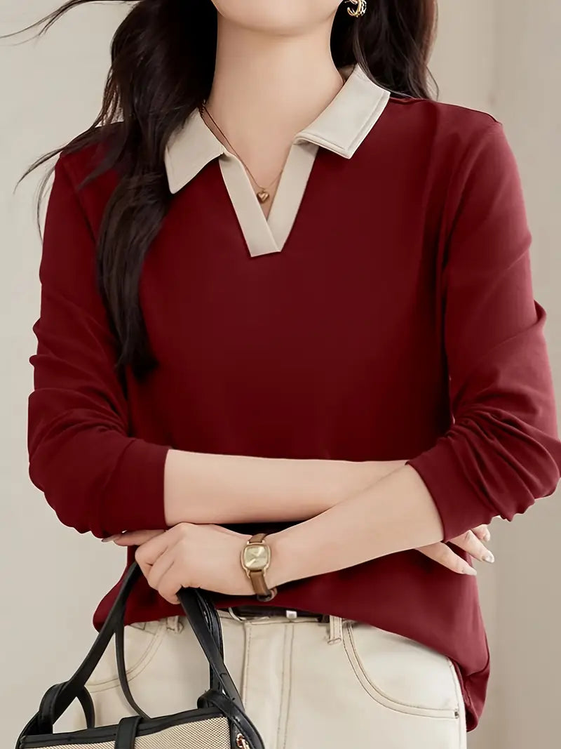 Women's Long Sleeve Elegant Comfort Fabric Beautiful Shirt