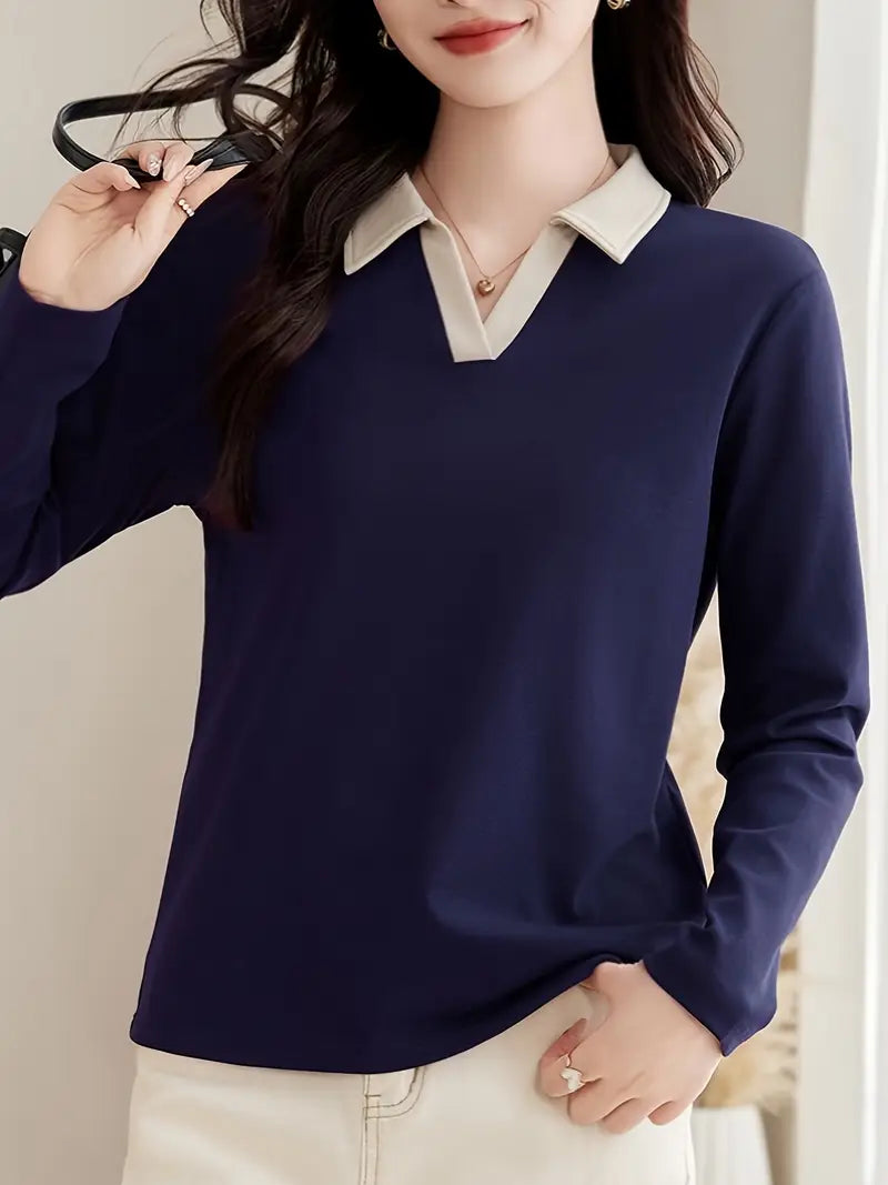Women's Long Sleeve Elegant Comfort Fabric Beautiful Shirt