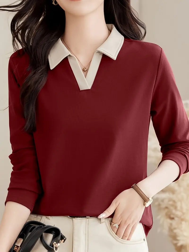 Women's Long Sleeve Elegant Comfort Fabric Beautiful Shirt